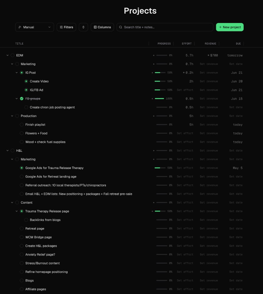Projects App preview